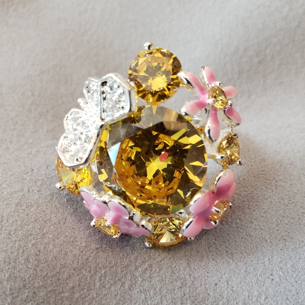 Large colorful statement ring
